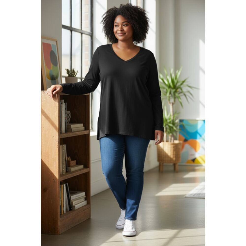 Expressiva Nursingwear Black Long Sleeve Top NWT Size 3X